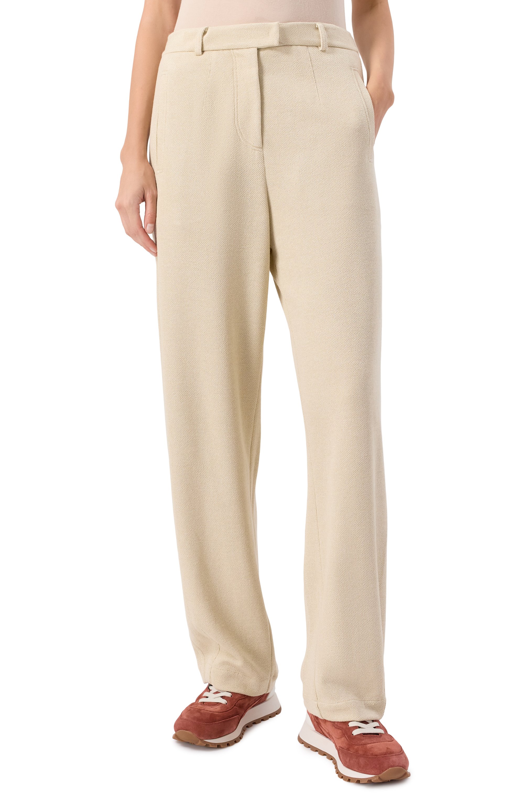 Брюки из вискозы и хлопка BRUNELLO CUCINELLI, арт. MP930SN999, фото 3