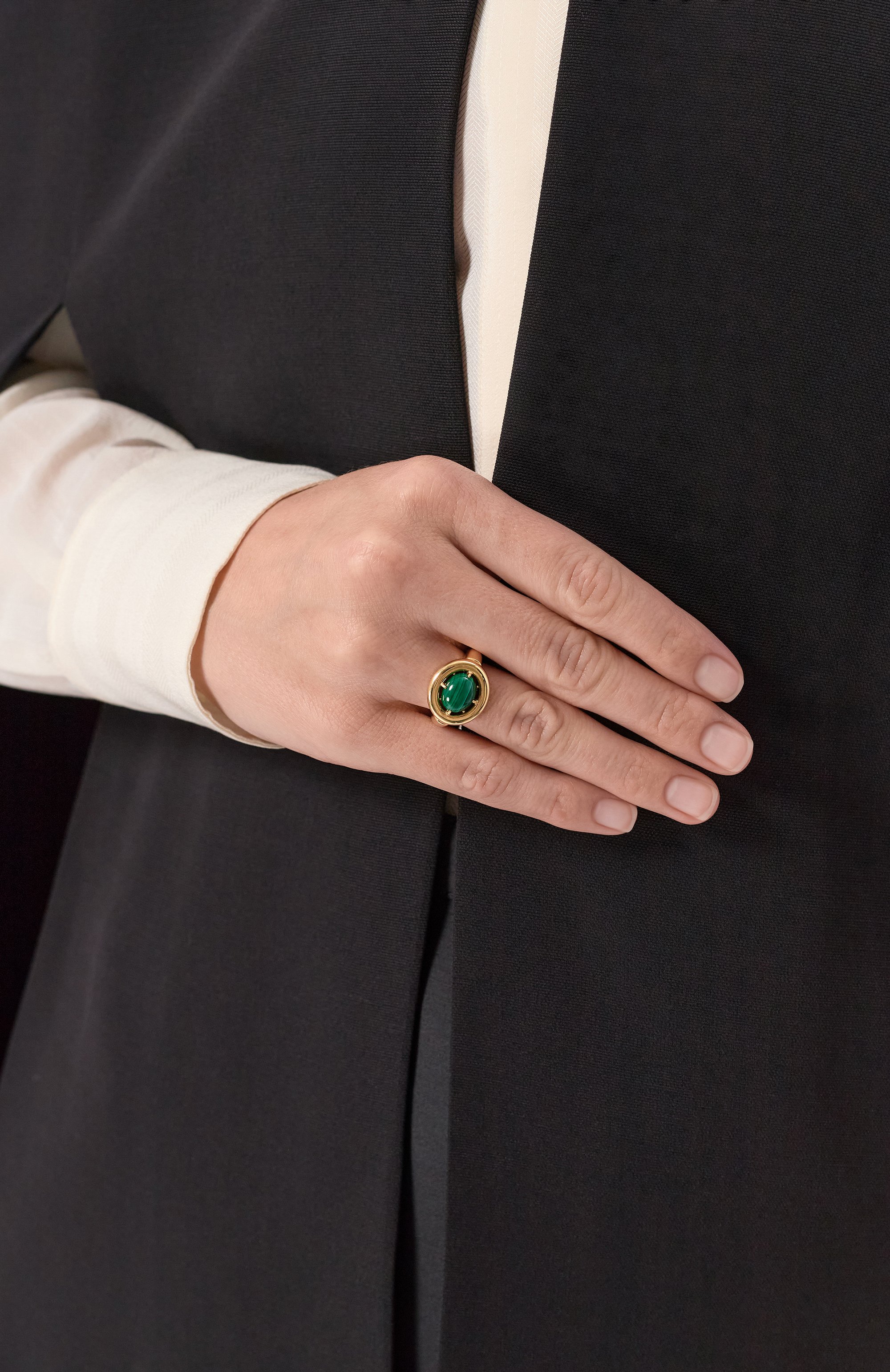 Кольцо ai с малахитом MOONKA, арт. AI-925YG-RG00-MLH, фото 2