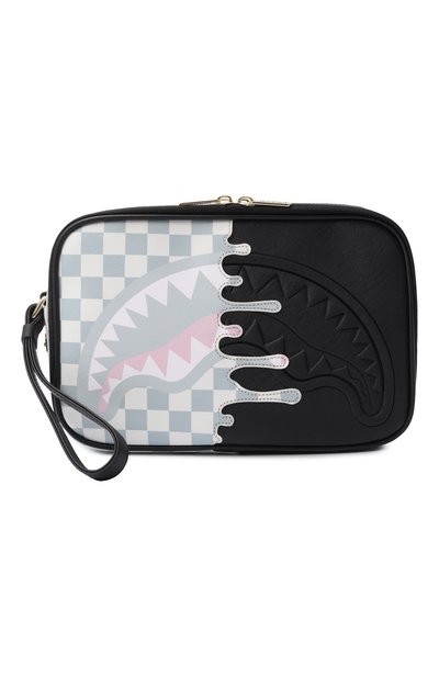 Косметичка unfinished shark SPRAYGROUND, арт. 910B8918NSZ/CREAM CHECK UNFINISHED SHARK T0ILETRY