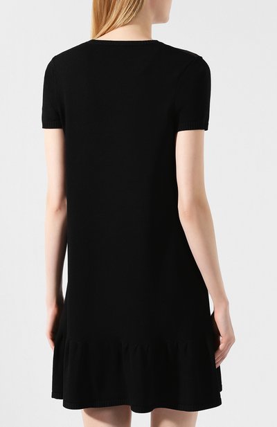 Платье из вискозы REDVALENTINO черного цвета по цене 52050 руб., арт. SR0KDB00/4MH, фото 4 Платье из вискозы REDVALENTINO, арт. SR0KDB00/4MH, фото 4