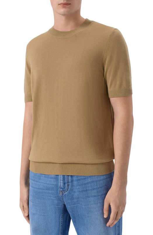 Шерстяной джемпер BOSS 50560476 Бежевый  50560476 Фото 3