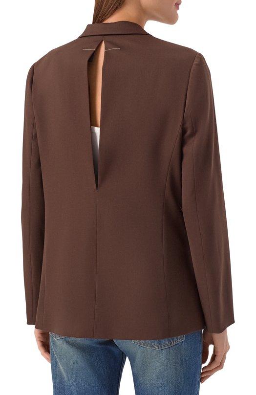 Жакет MM6 S52BN0141/S47848 Коричневый  S52BN0141/S47848 Фото 4