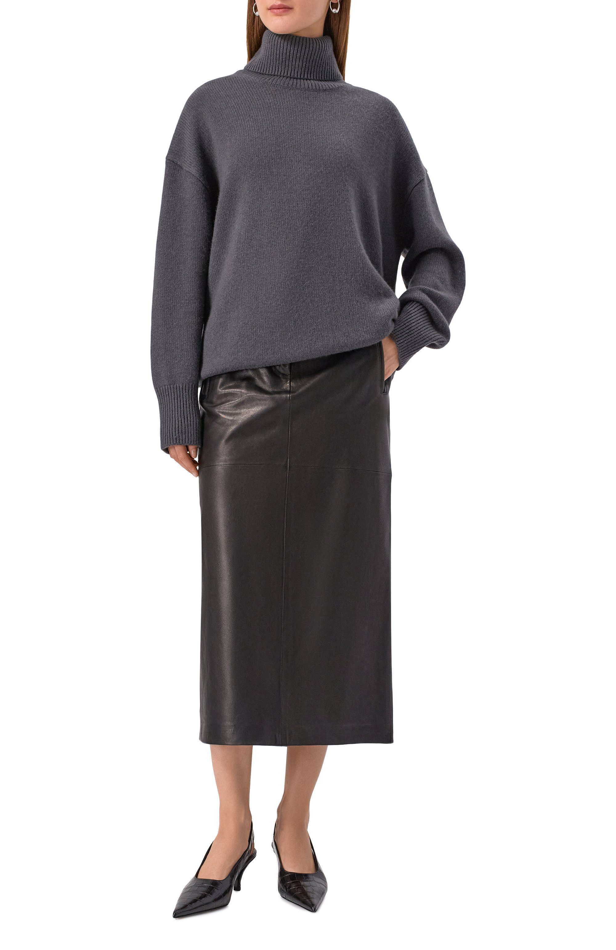 Кожаная юбка 12 STOREEZ, арт. 127842, фото 2