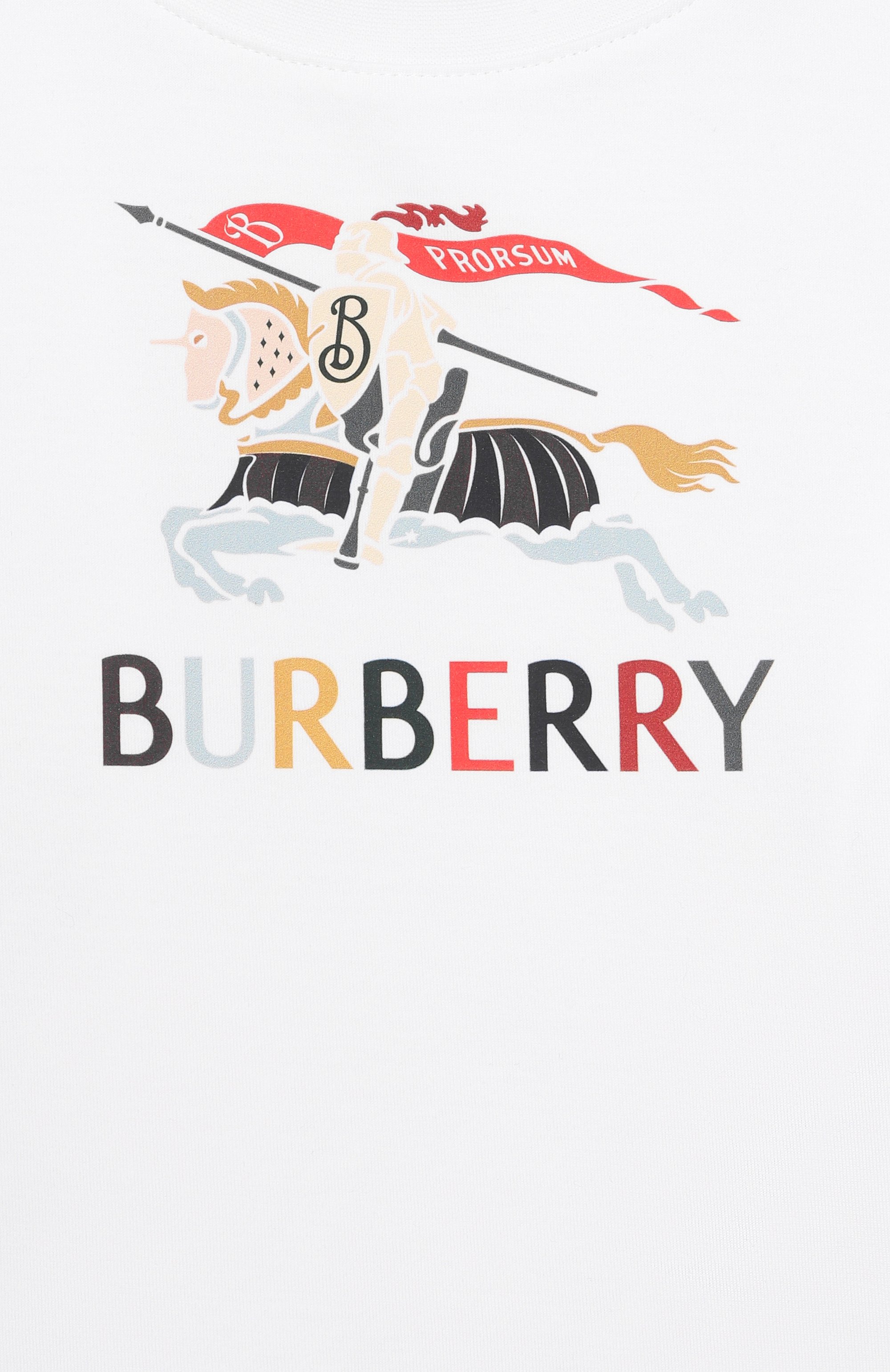 Хлопковая футболка BURBERRY, арт. 8121196, фото 3