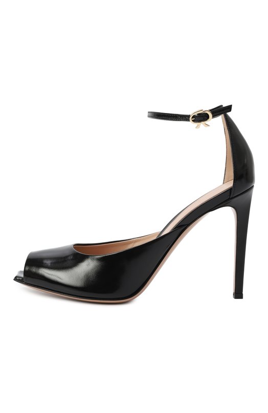 Лакированные босоножки Ethel 95 Gianvito Rossi G61756.95RIC.NUINER0 Чёрный  G61756.95RIC.NUINER0 Фото 4