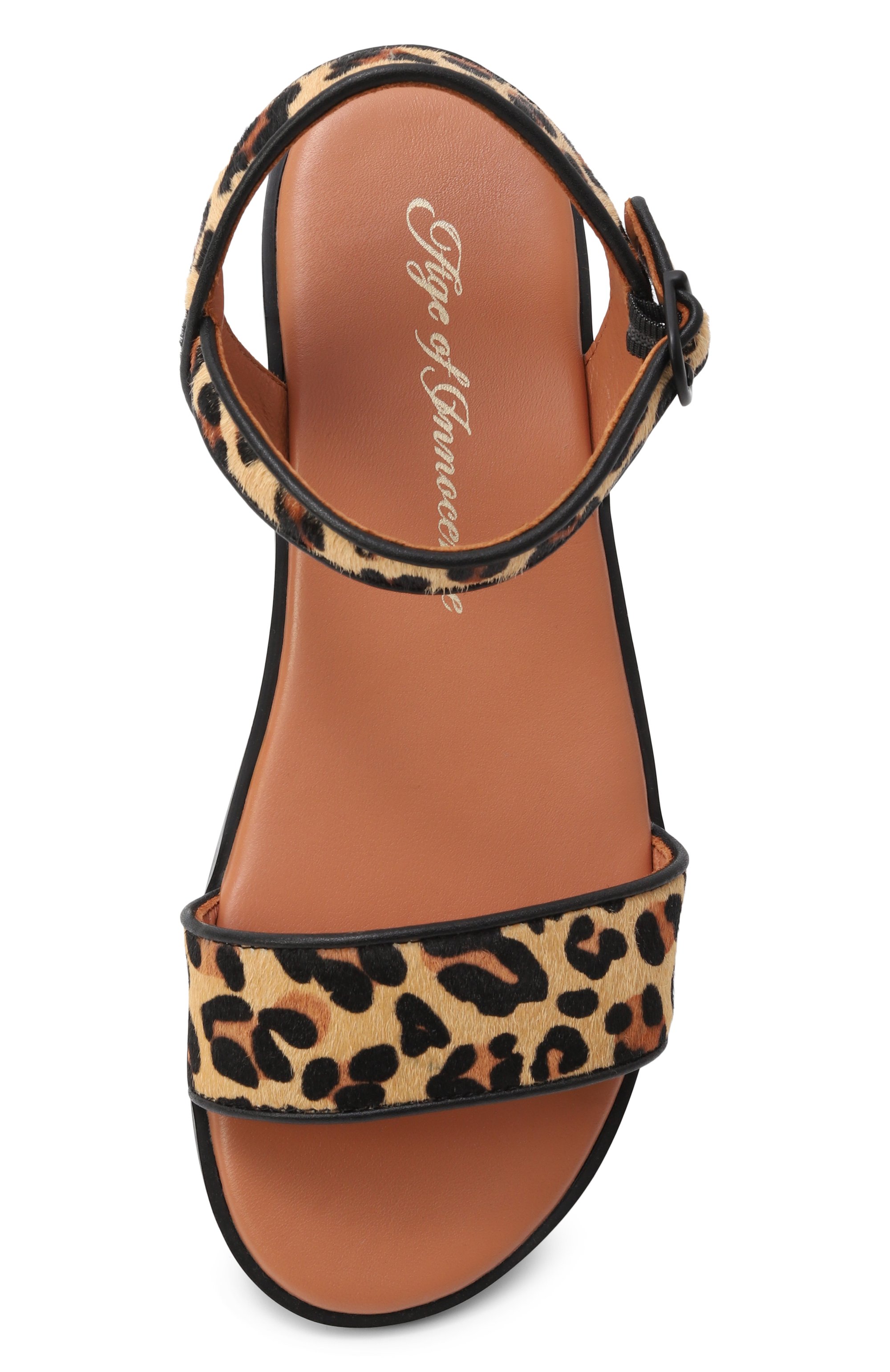 Кожаные сандалии simone AGE OF INNOCENCE леопардового цвета по цене 14200 руб., арт. 000168/SIM0NE/36, фото 4 Кожаные сандалии simone AGE OF INNOCENCE, арт. 000168/SIM0NE/36, фото 4