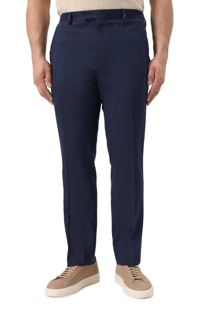 Брюки изо льна и шерсти CORNELIANI, арт. 254513-2518468, фото 3