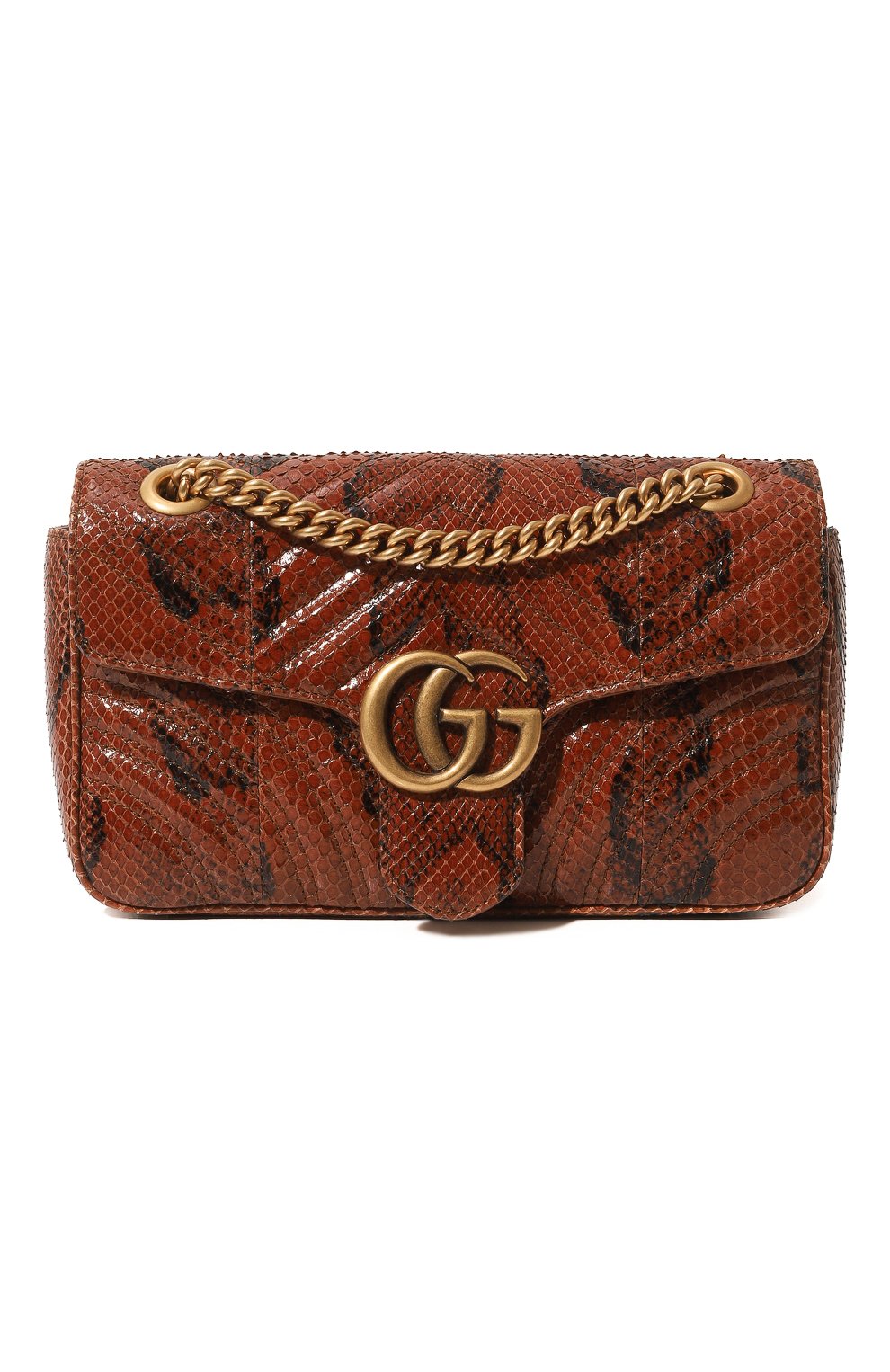 Сумка gg marmont small из кожи питона GUCCI, арт. 443497 LU3NT, фото 1