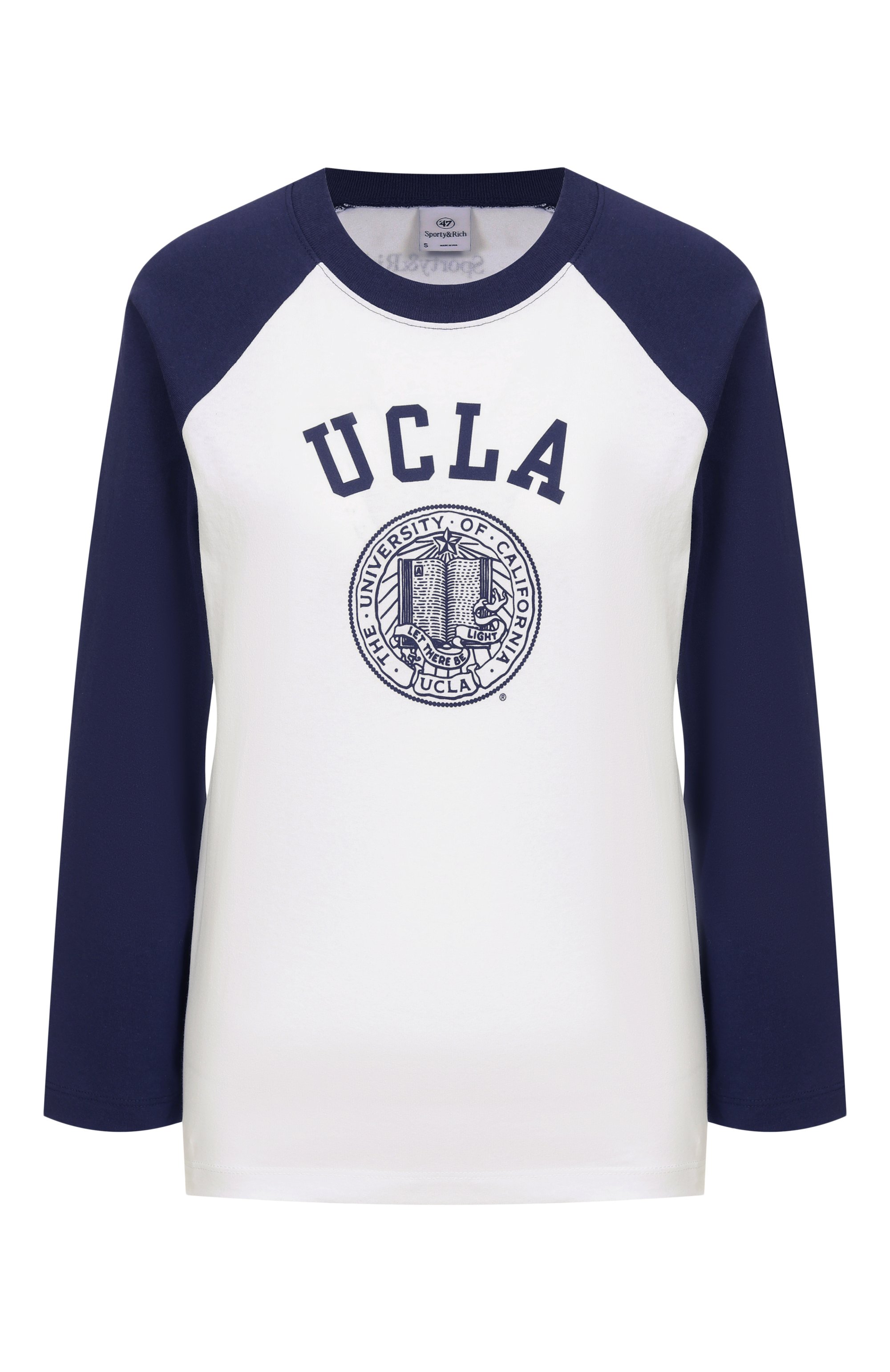 Хлопковый лонгслив sporty & rich x ucla SPORTY AND RICH, арт. T0046615639WH50, фото 1
