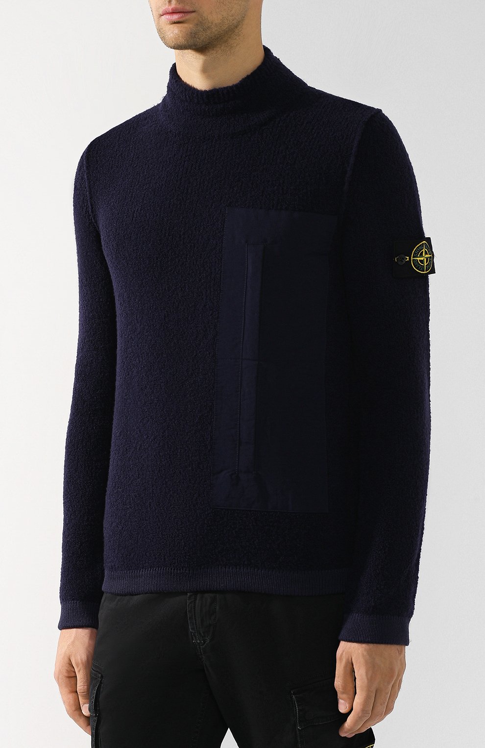 Шерстяной джемпер с воротником-стойкой STONE ISLAND, арт. 6915546B3, фото 3