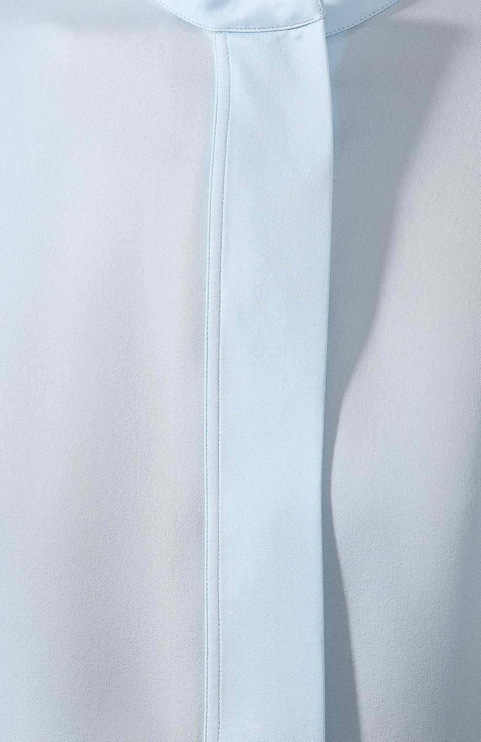 Шелковая рубашка GIORGIO ARMANI голубого цвета по цене 179000 руб., арт. 0SHCCZ34/TZ121, фото 5 Шелковая рубашка GIORGIO ARMANI, арт. 0SHCCZ34/TZ121, фото 5