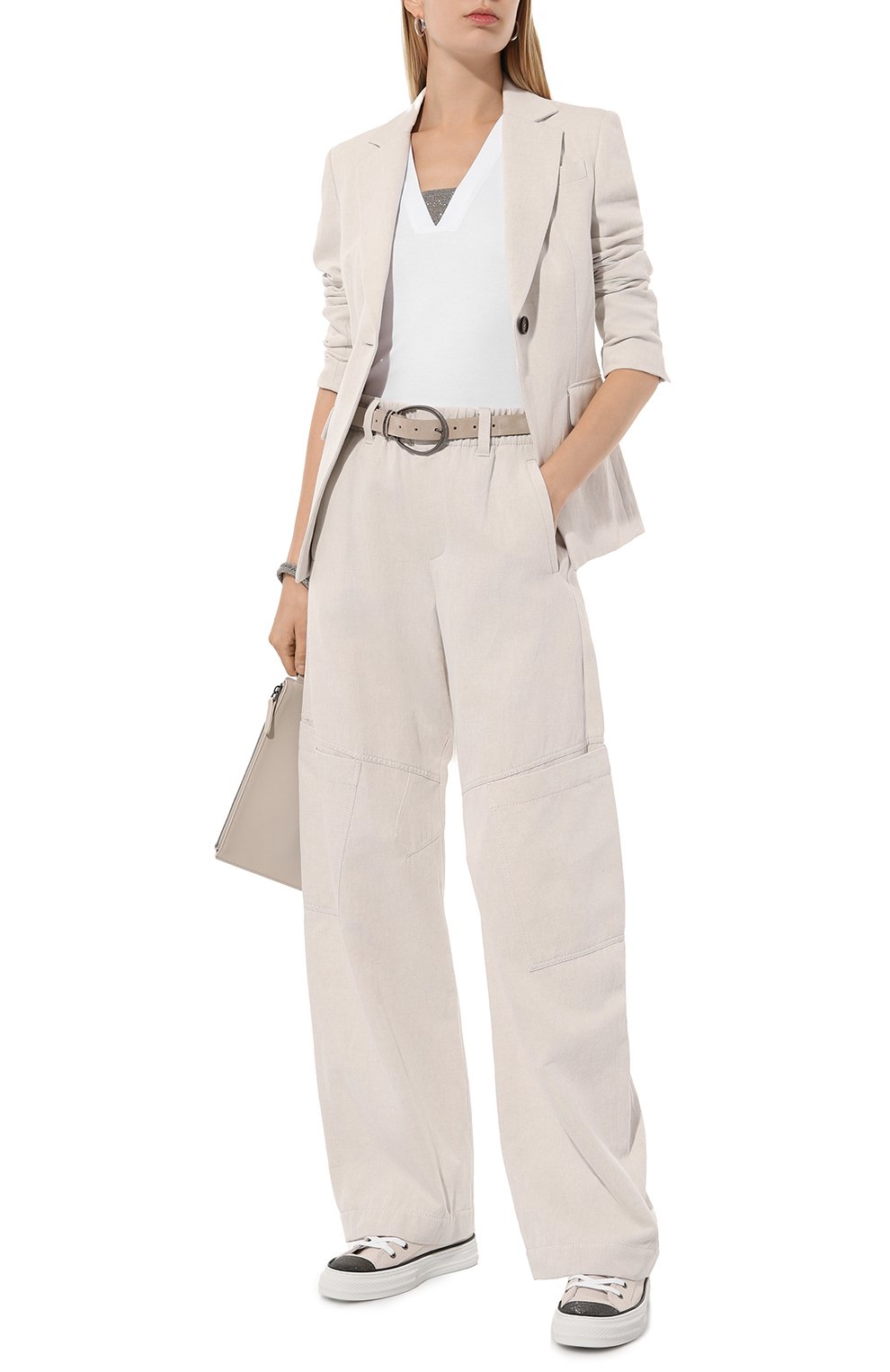 Хлопковый топ BRUNELLO CUCINELLI, арт. MPTC8EL672, фото 2