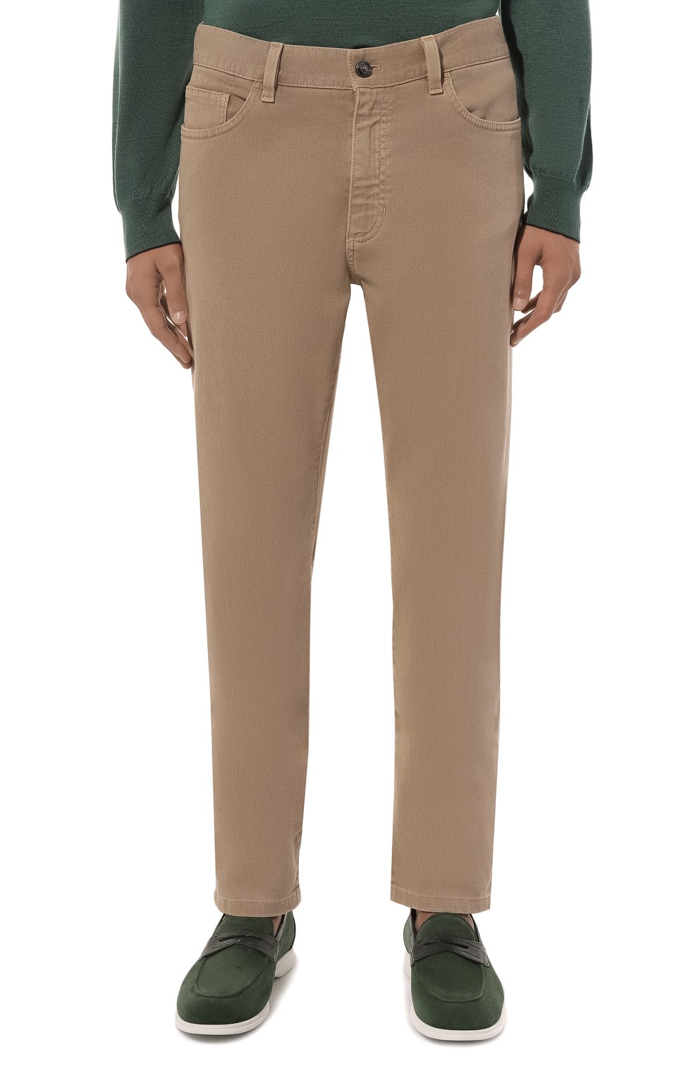 Джинсы ZEGNA бежевого цвета по цене 75400 руб., арт. UBI45A5/CITYX232, фото 3 Джинсы ZEGNA, арт. UBI45A5/CITYX232, фото 3