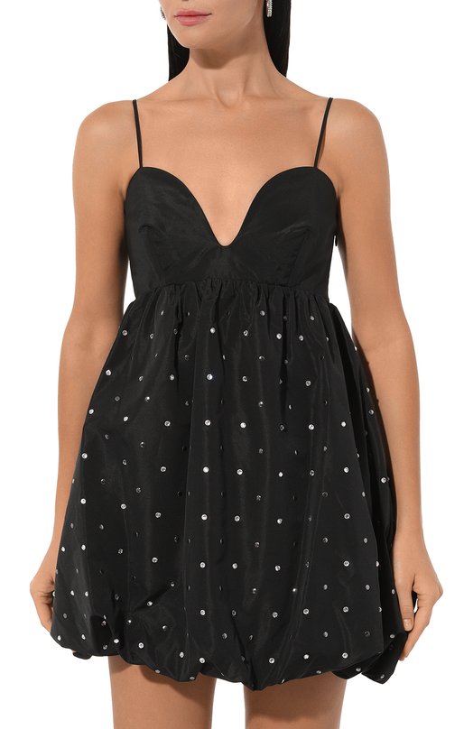 Платье с отделкой стразами Pinko 103853/A1ZZ Чёрный  103853/A1ZZ Фото 3