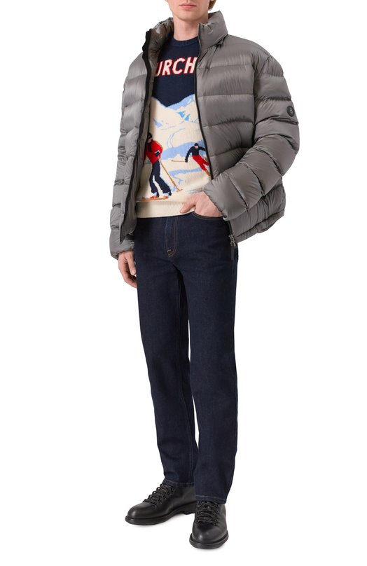 Джемпер из шерсти и вискозы MC2 Saint Barth HER0011-00179I/HER0N C Синий  HER0011-00179I/HER0N C Фото 2