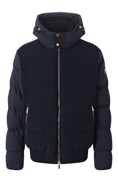 Мужской пуховый бомбер wright-vt с отделкой из вельвета MOORER, арт. WRIGHT/VT