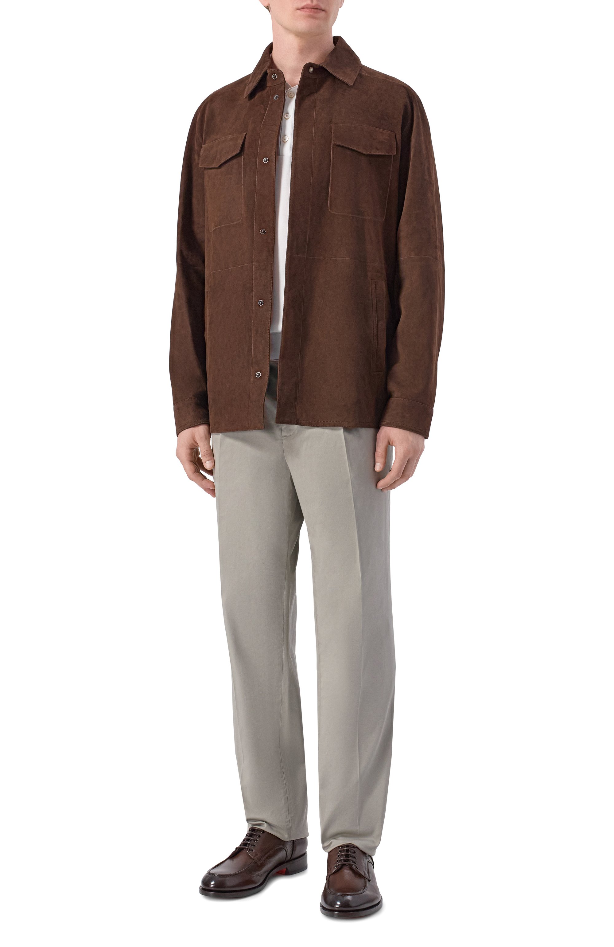 Замшевая рубашка ANDREA CAMPAGNA, арт. 222698/00332, фото 2