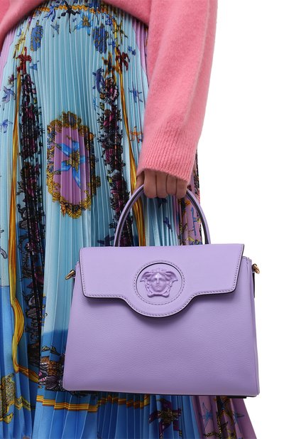 Сумка la medusa medium VERSACE сиреневого цвета по цене 318000 руб., арт. DBFI039/DVIT2T, фото 2 Сумка la medusa medium VERSACE, арт. DBFI039/DVIT2T, фото 2