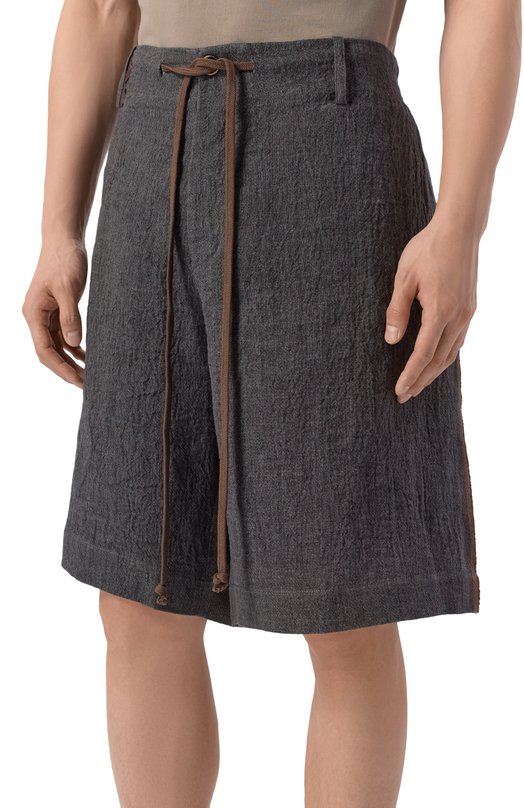 Льняные шорты Uma Wang UM3526 Серый  UM3526 Фото 3