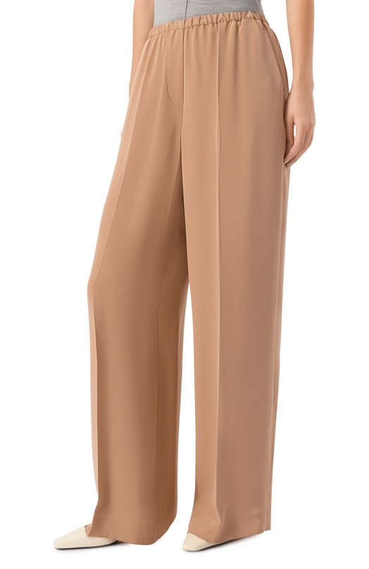 Шелковые брюки 12 STOREEZ 132597 Бежевый  132597 Фото 3