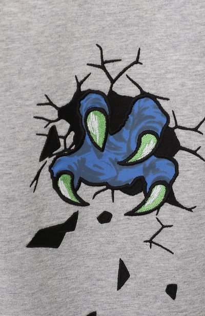 Хлопковые джоггеры MOSCHINO, арт. HUP03K/LDA00/4A-8A, фото 3