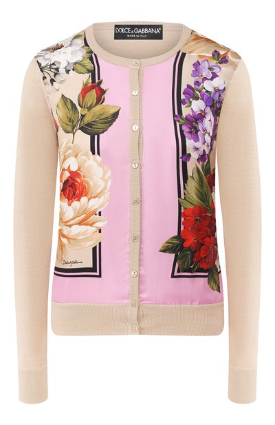 Женский шелковый кардиган DOLCE & GABBANA, арт. FX619T/JASKK