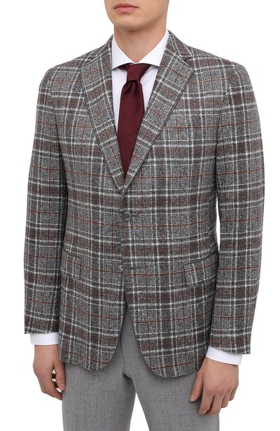 Пиджак из шелка и шерсти ZILLI, арт. MNU-VG2Y-2-D6624/M001, фото 3