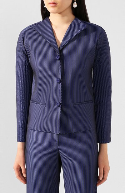 Жакет GIORGIO ARMANI темно-синего цвета по цене 191500 руб., арт. 0SHGG0CZ/T01U8, фото 3 Жакет GIORGIO ARMANI, арт. 0SHGG0CZ/T01U8, фото 3