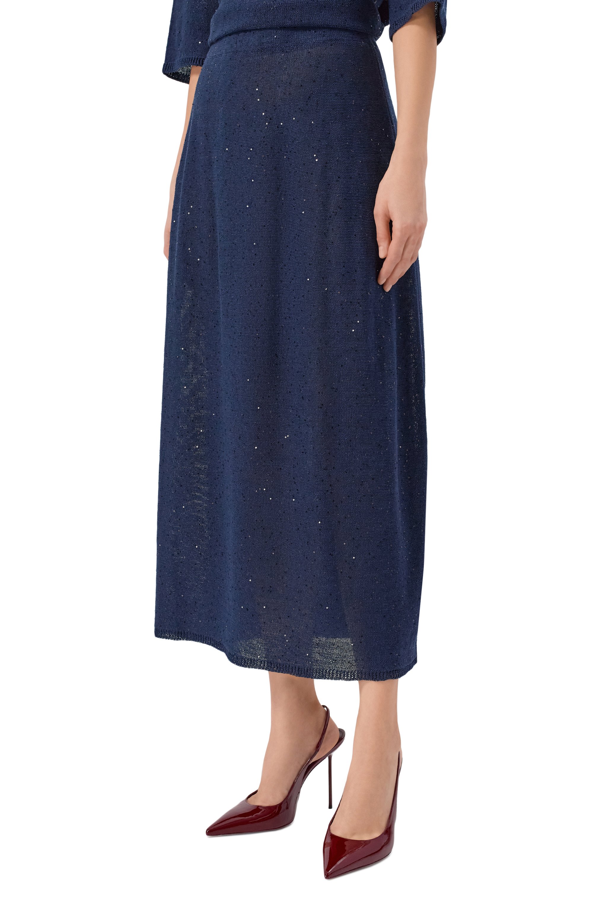 Юбка изо льна и хл опка ANTONELLI FIRENZE, арт. 41775Q/01625, фото 3