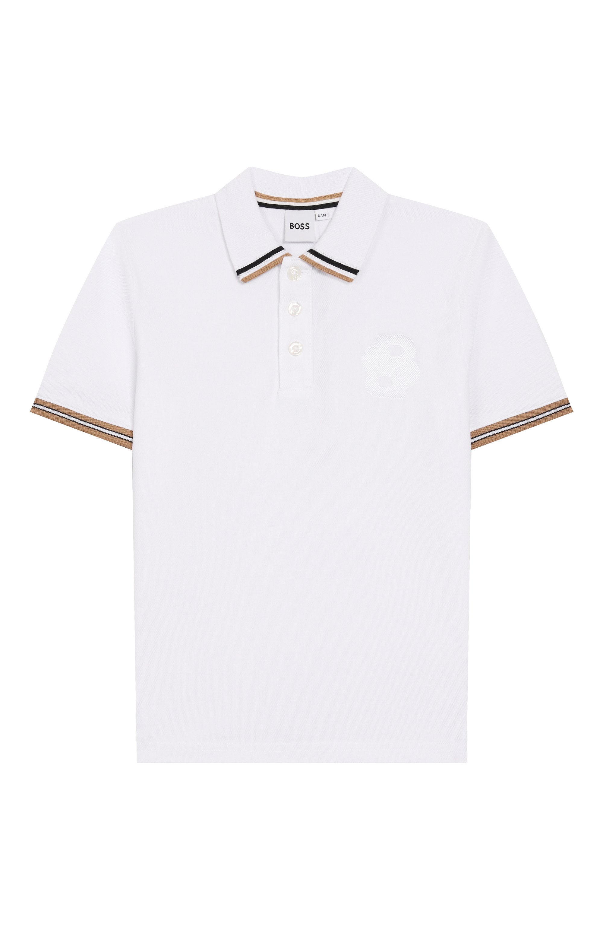 Хлопковое поло BOSS, арт. J51170/6A-12A, фото 1