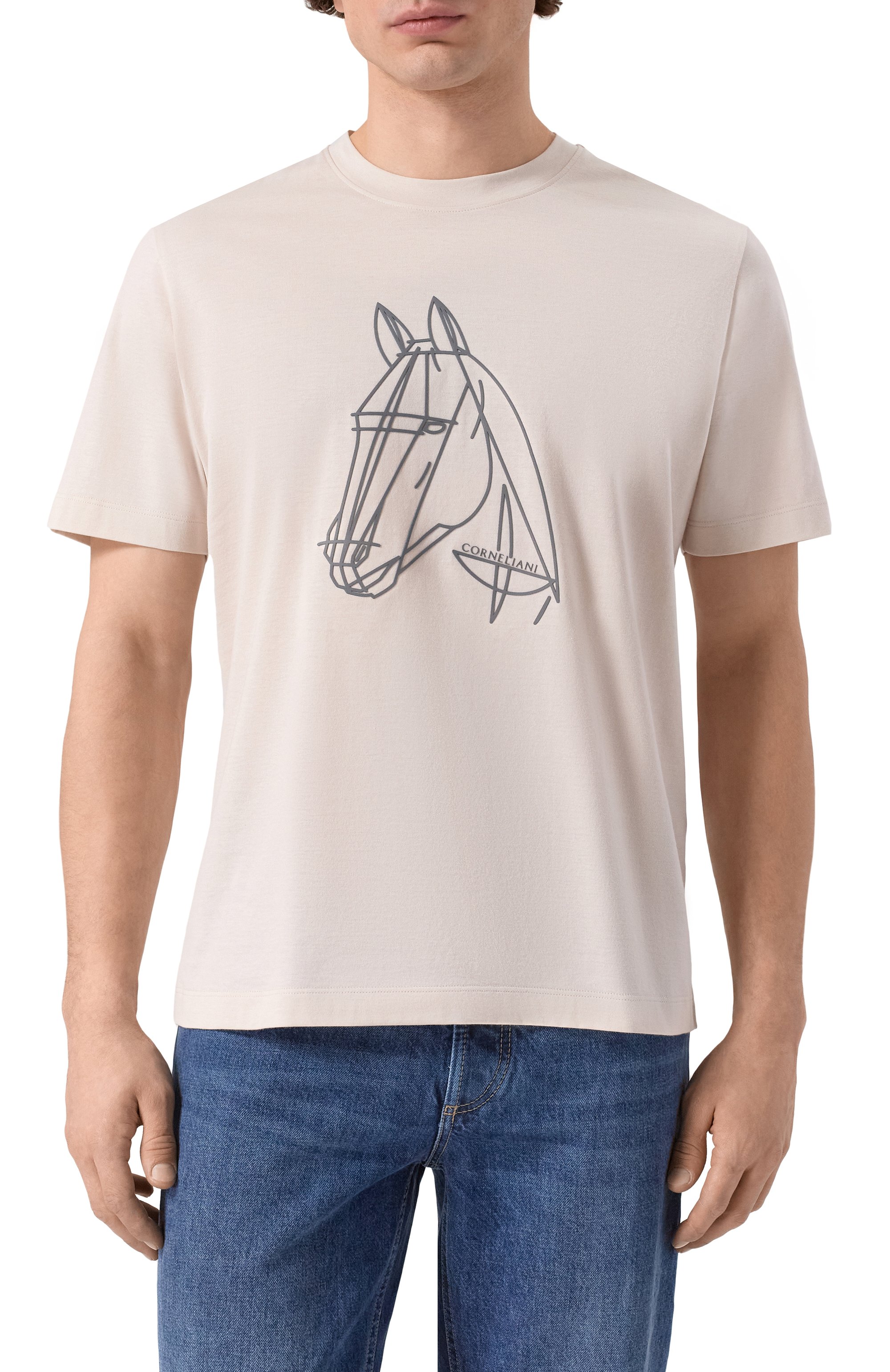 Хлопковая футболка CORNELIANI, арт. 27G593/2725051_001, фото 3