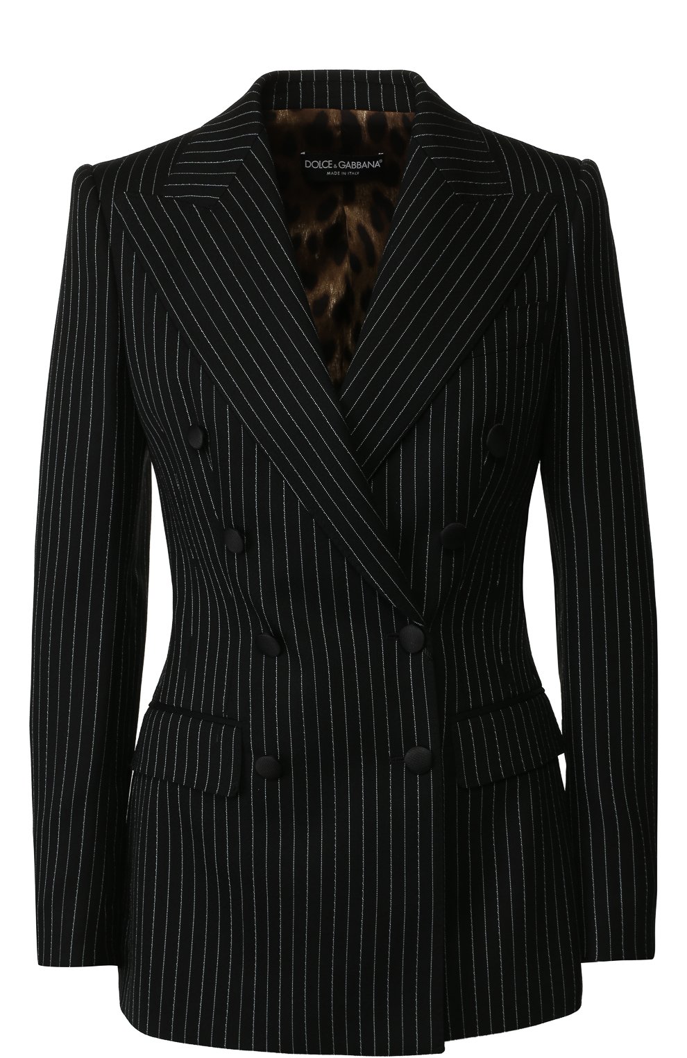 Двубортный шерстяной жакет в полоску DOLCE & GABBANA, арт. F291PT/FRBCK, фото 1