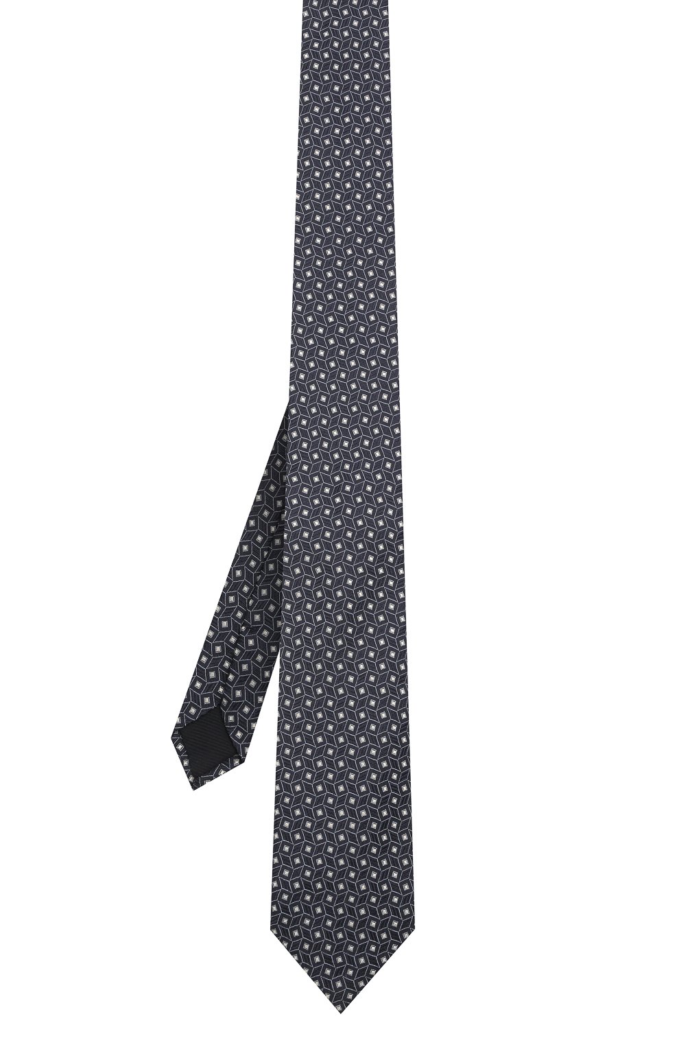 Шелковый галстук CORNELIANI темно-синего цвета по цене 14900 руб., арт. 87U302-1120311/00, фото 2 Шелковый галстук CORNELIANI, арт. 87U302-1120311/00, фото 2