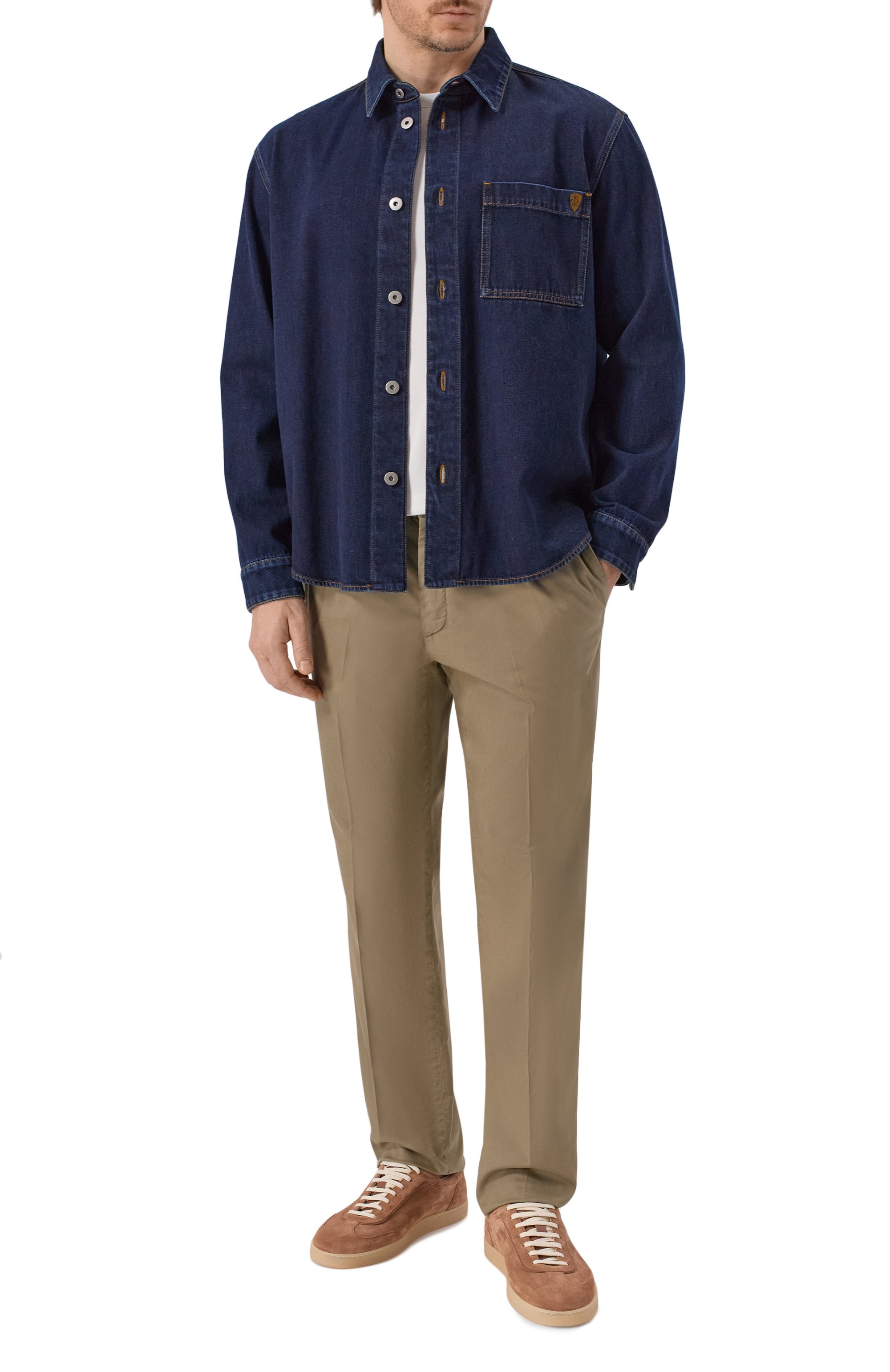 Брюки из лиоцелла и хлопка CORNELIANI, арт. 274ED6/2720129, фото 2