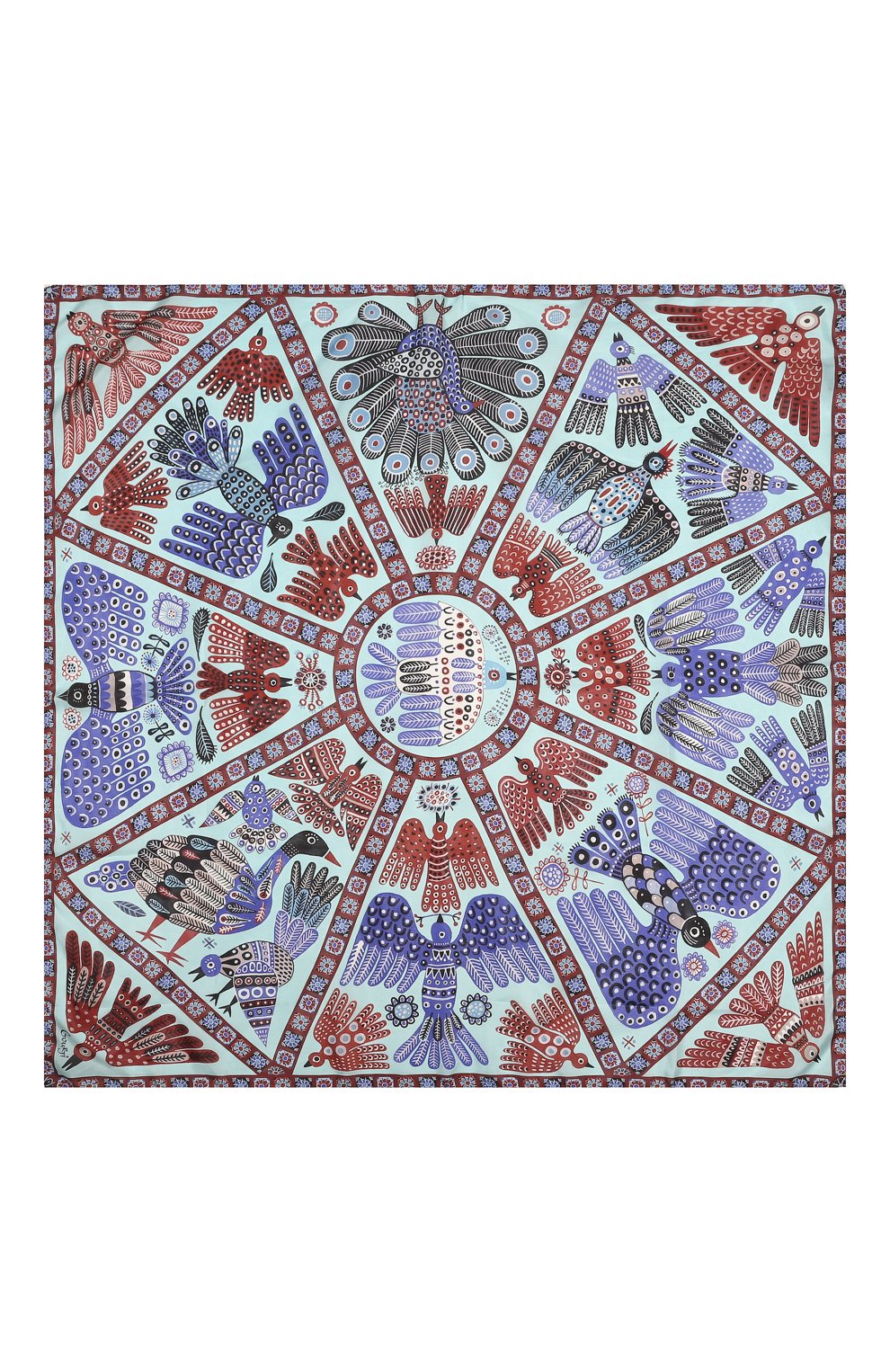 Шелковый платок небеса GOURJI, арт. T21SKY7BLR/1, фото 3