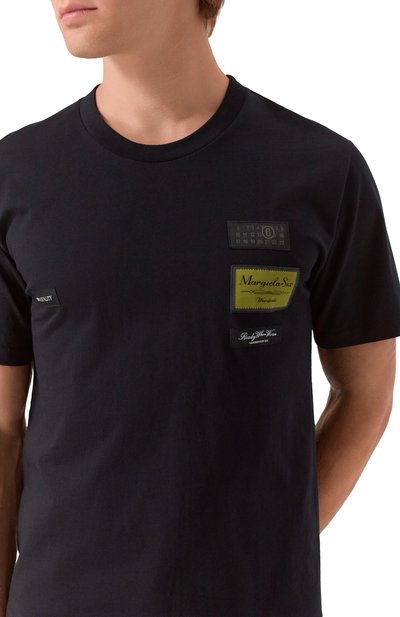 Хлопковая футболка MM6, арт. SH0GC0069/S24311_001, фото 5