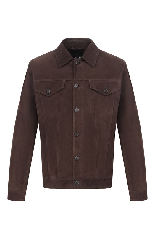 Замшевая куртка BOSS 50538002 Коричневый 50538002