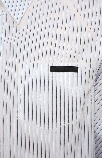 Хлопковая рубашка PRADA, арт. UCN123-1YKG-F0076-192, фото 5