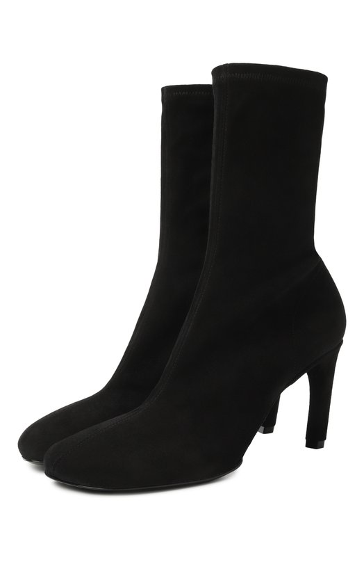 Замшевые ботильоны Dries Van Noten W232-201/135 Чёрный W232-201/135