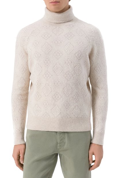 Свитер из шерсти и хлопка BRUNELLO CUCINELLI, арт. MS0708503, фото 3