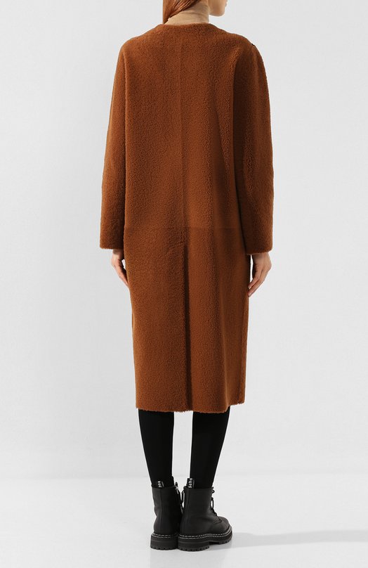 Меховое пальто Ines&Marechal Коричневый, фото 4