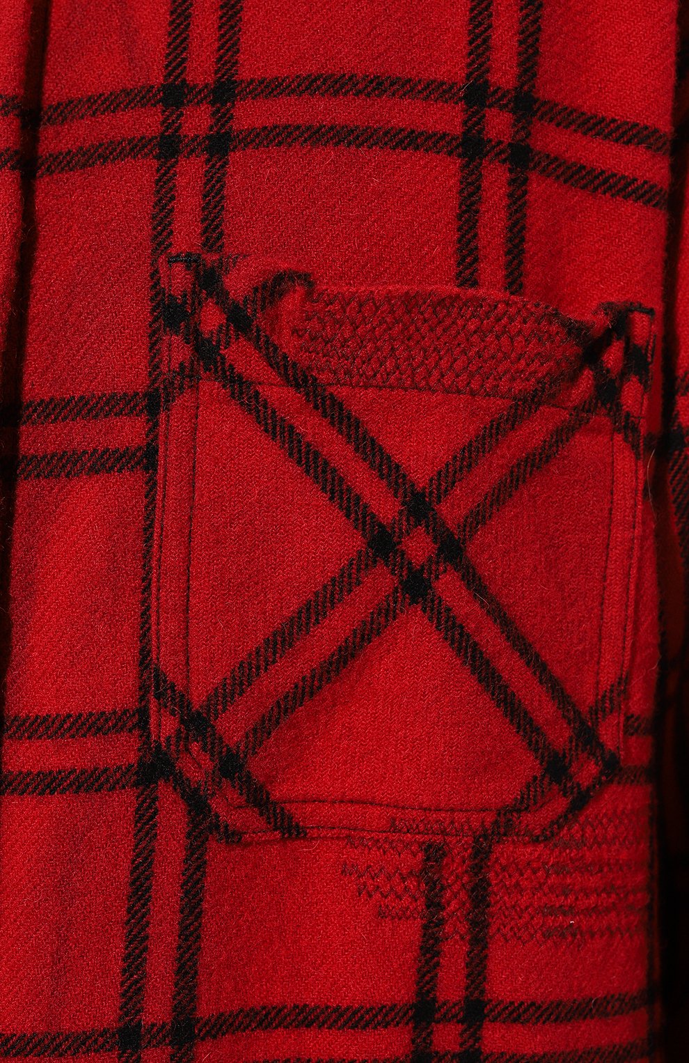 Шерстяная рубашка GUCCI красного цвета по цене 187200 руб., арт. 634815 XDBF7, фото 5 Шерстяная рубашка GUCCI, арт. 634815 XDBF7, фото 5