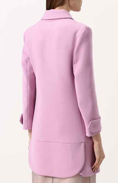 Однотонное пальто с укороченным рукавом PRADA, арт. P627H-1E7P-F0442, фото 4