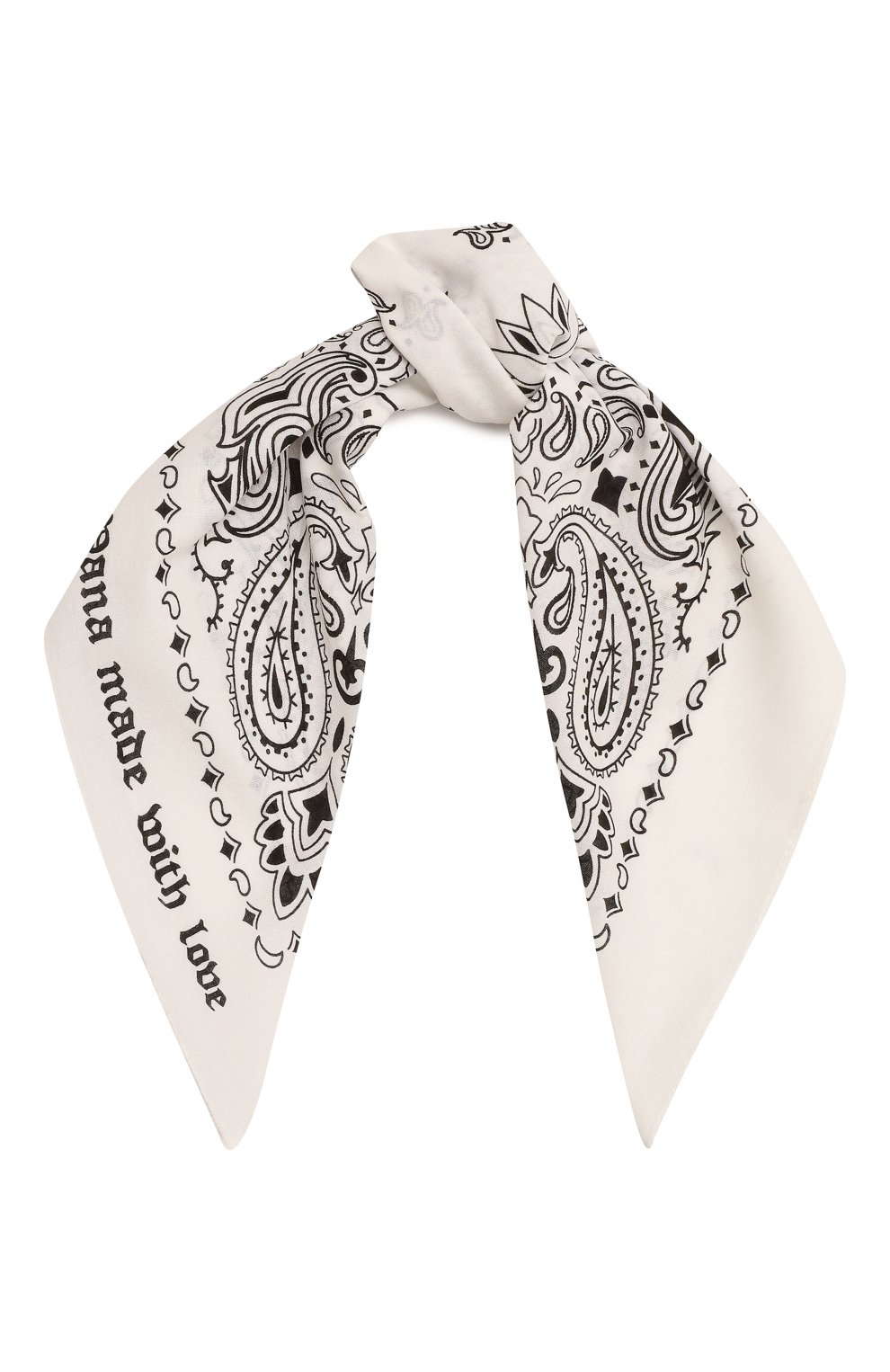 Хлопковый платок LIKE YANA белого цвета по цене 2900 руб., арт. L1-58-015-100, фото 1 Хлопковый платок LIKE YANA, арт. L1-58-015-100, фото 1