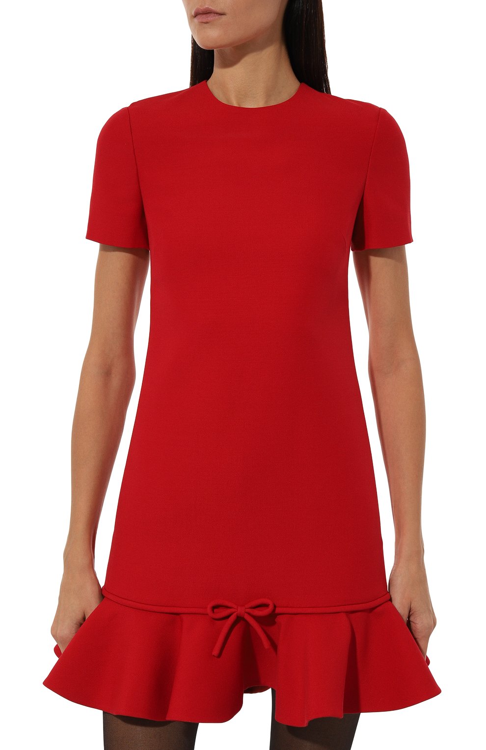 Платье из шерсти и шелка VALENTINO, арт. 5B3VA9E01CF, фото 3