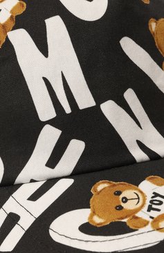 Детская хлопковая бейсболка MOSCHINO черного цвета, арт. H0X01N/L0B10 | Фото 3 (Материал: Текстиль, Хлопок; Материал сплава: Проставлено; Нос: Не проставлено; Региональные ограничения белый список (Axapta Mercury): Не проставлено)