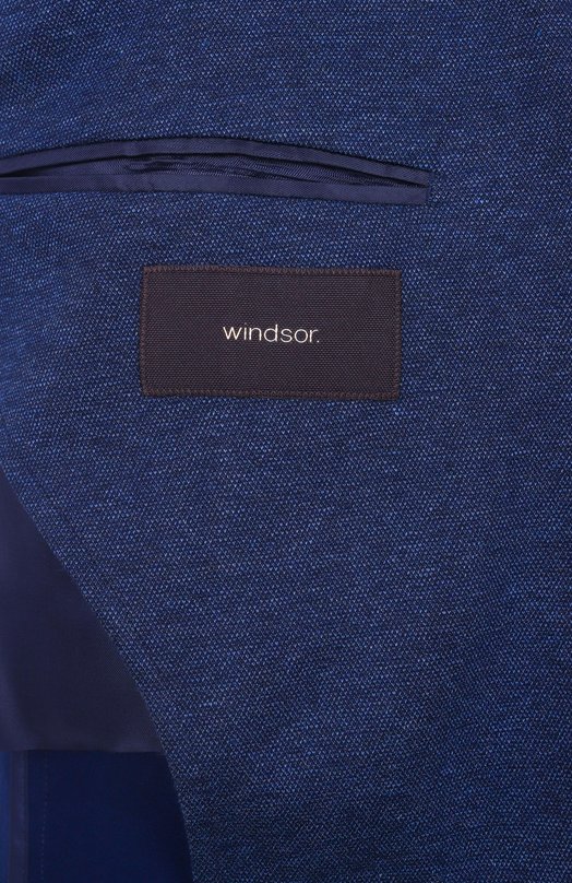 Хлопковый пиджак Windsor 13 GI0RN0-J-U 10013090/30047062 Синий  13 GI0RN0-J-U 10013090/30047062 Фото 9