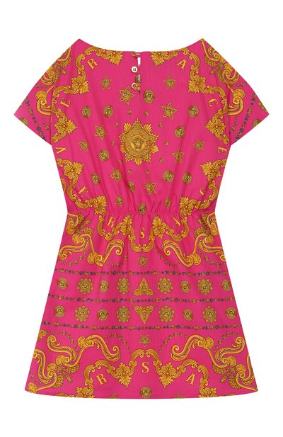 Хлопковое платье VERSACE, арт. YC000089/A232758/4A-6A, фото 2