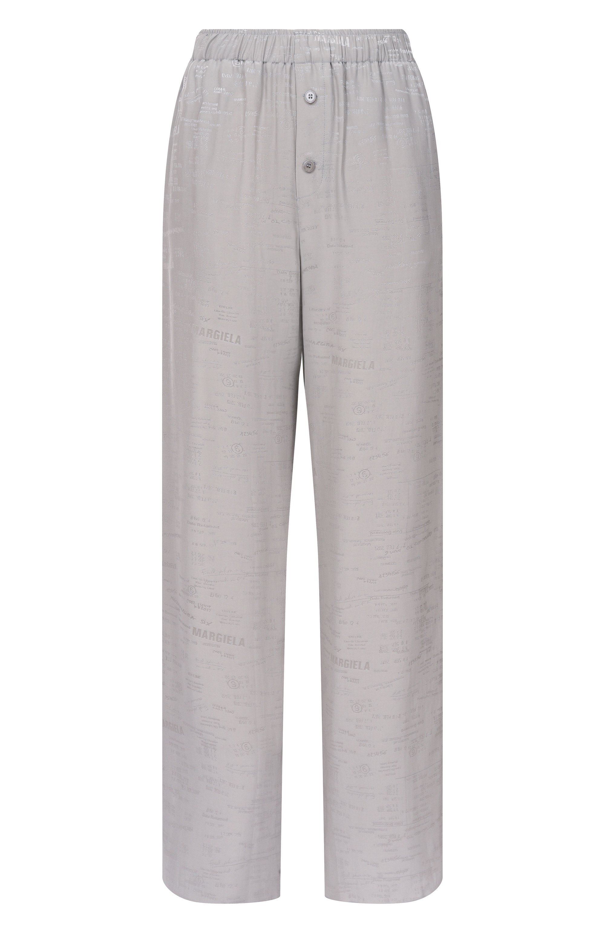 Брюки MM6 серого цвета по цене 69950 руб., арт. S52KA0529/M35737, фото 1 Брюки MM6, арт. S52KA0529/M35737, фото 1