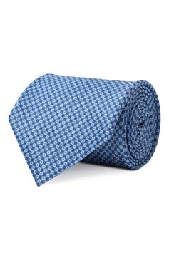 Мужской комплект из галстука и платка STEFANO RICCI голубого цвета, арт. DH/49100 | Фото 1 (Материал: Текстиль, Шелк; Материал сплава: Проставлено; Нос: Не проставлено)